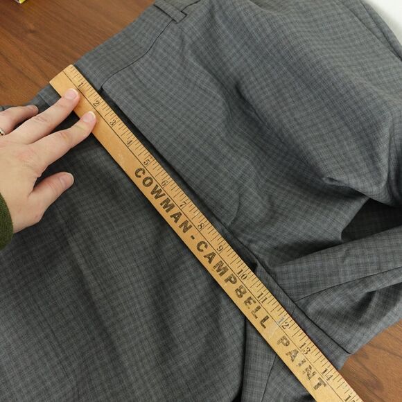 Ted Baker Endurance Sterling Small Checked Trouser Dress Pants Mens SZ 38L Gray - Picture 15 of 16